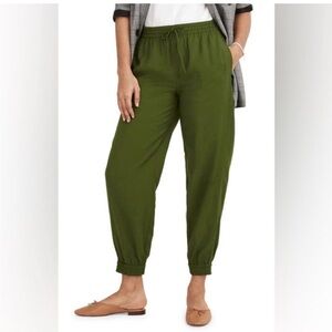 EUC Madewell Make Weekends Longer Palm Tree Green Joggers Size XL